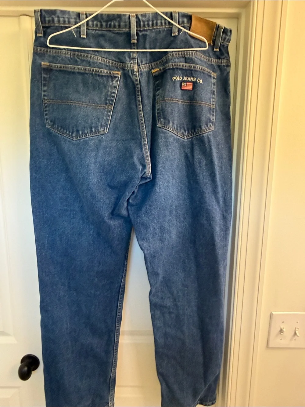Polo by Ralph Lauren Straight-Leg Men’s Jeans in Dark Blue Denim